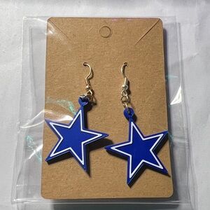 Dallas Cowboys earrings hooks by 3D print